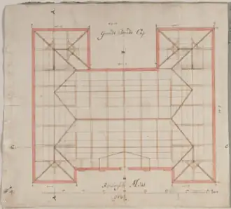 Design for the attic by Maurits Post (1671)