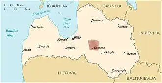 Border speculations of Principality of Koknese