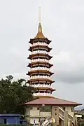The 9-storey pagoda seen from far.