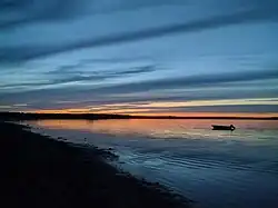 Sunset seen from a beach at Kouchibouguac National Park