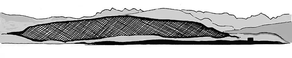 Kvernberget seen from the island Grip.