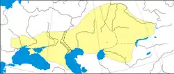 The Desht-i Kipchak in Eurasia, {{c.}} 1200
