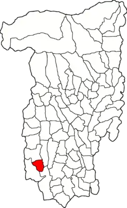 Location in Vâlcea County