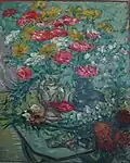 Bouquet # 16 by LVG, 1950, 20" X 23", Oil on Canvas, Goriansky Family Collection