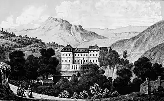 The thermal establishment of La-Motte-les-Bains in the 19th century