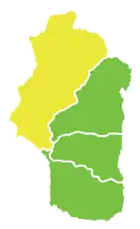 Map of Latakia District within Latakia Governorate