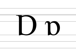 Upper and lower case Latin turned alpha.