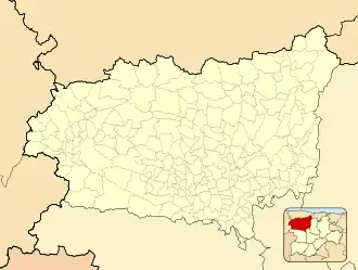Liegos is located in Province of León