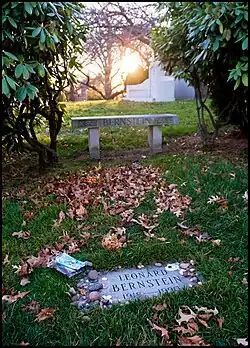 Bernstein's grave in Green-Wood Cemetery