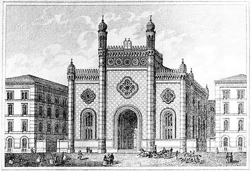 Leopoldstädter Tempel, Vienna, Austria, 1858