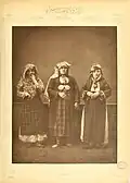 1. Bulgarian woman from Ahi Tchelebi 2. Greek woman from Haskovo 3. Peasant woman from Baidjas