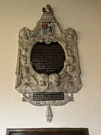Leventhorpe Altham’s Wall tablet.