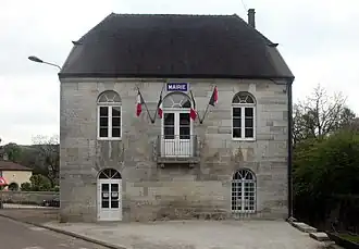 The town hall in Liesle