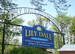 Entrance to Lily Dale Spiritualist community, New York