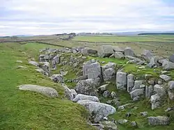 The wall ditch at Limestone Corner