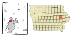 Location in the State of Iowa