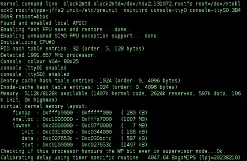 Image 41Boot messages of a Linux kernel 2.6.25.17 (from Linux kernel)