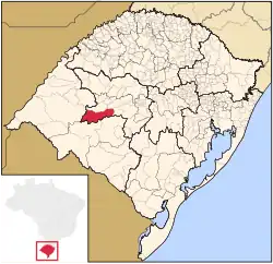 Location within Rio Grande do Sul