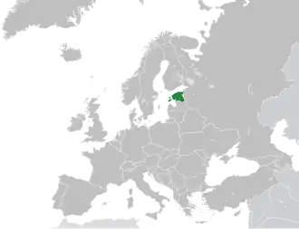 Location of Estonia