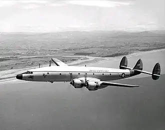 Lockheed C-121J "Pegasus " in 1965. The aircraft ultimately wrecked in Antarctica thus giving the airfield its name