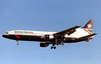 A Lockheed L-1011 TriStar in 1989