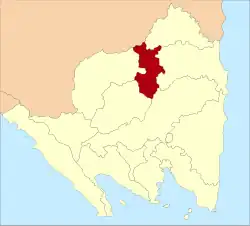 Location within Lampung