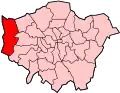 Location of the London Borough of Hillingdon in Greater London