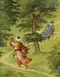 Saint Barbara Hunted through the Woods
