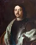 Portrait of Peter the Great.