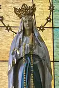 La Primera Imagen of Our Lady of Lourdes which can be seen at the baptistry