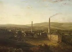 Painting of Lowerhouse Printworks c1830