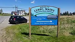 Welcome to Lubec Sign
