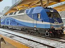 ALP-45DP locomotive from Vaudreuil-Hudson at Lucien-L'Allier station