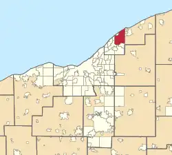 Location in Greater Cleveland