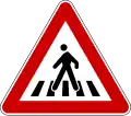 Pedestrian crossing ahead