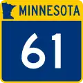 Trunk Highway 61 marker