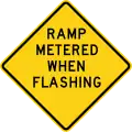 W3-8 Ramp metered when flashing