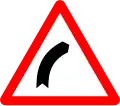 1a) — Curve to the right