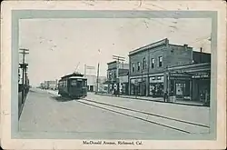 A streetcar on Macdonald Avenue