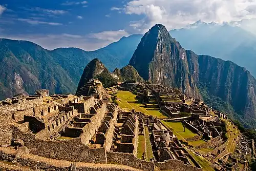 Machu Picchu, Peru, one of the New Seven Wonders of the World.