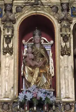 Madonna's wooden statue