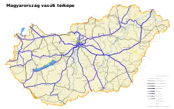 Electrified railways in Hungary