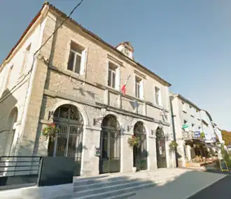 The town hall in Lalbenque