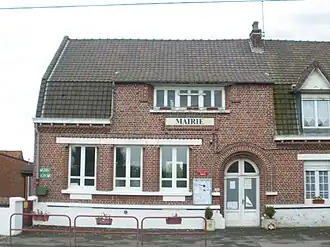 The town hall in Pradelles