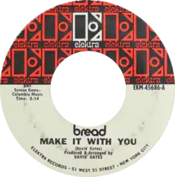 red, white, and black side-A label by Elektra Records