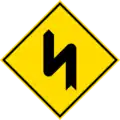 Double curve to the left