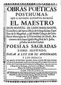 Obras poéticas póstumas (tomo II, 1733)