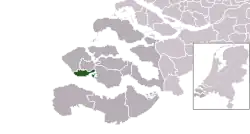 Location of Vlissingen