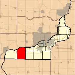 Location in Rock Island County