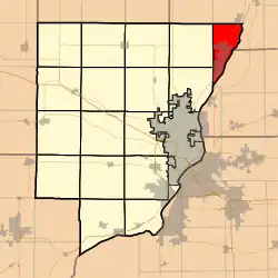 Location in Peoria County